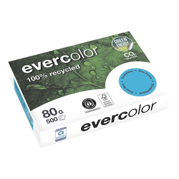 Gekleurd gerecycleerd papier »Evercolor« - intensieve kleuren