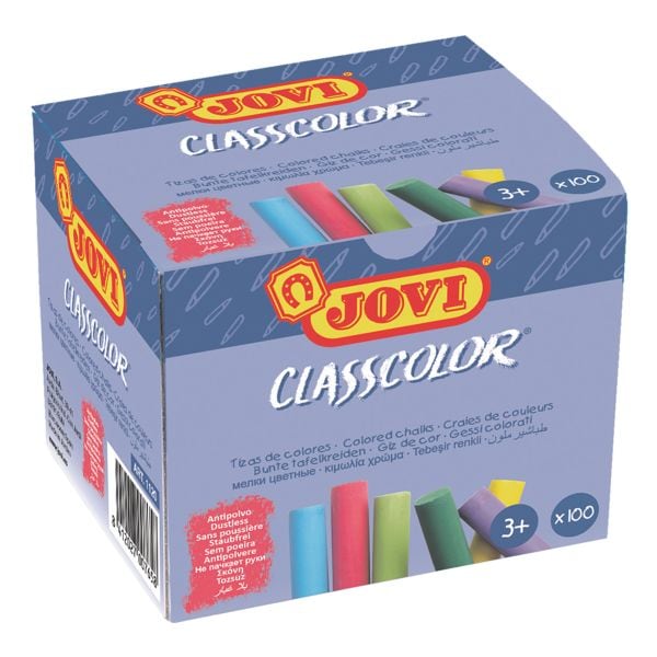 Pak met 100 schoolbord krijtjes »CLASSCOLOR«