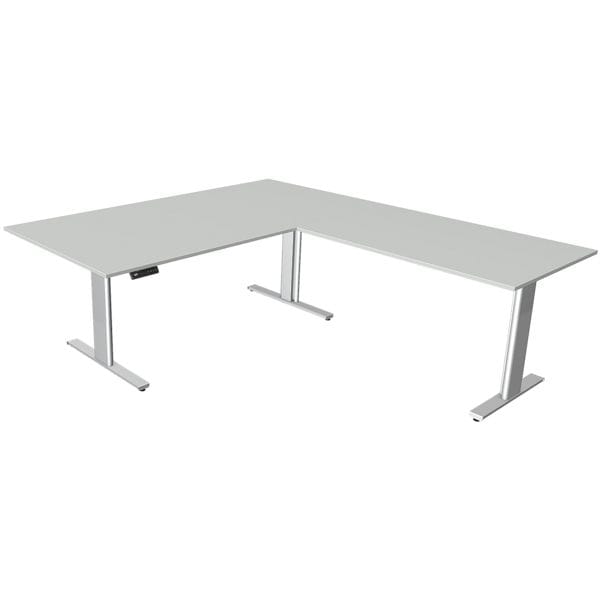 In hoogte verstelbaar hoekbureau (elektrisch) »Move 3« 200 cm T-frame 90°-hoek