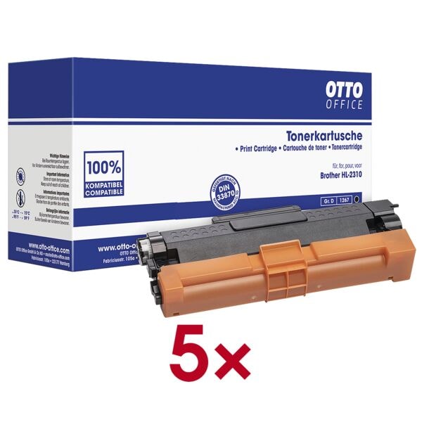 5x toner ter vervanging van Brother »TN-2420«