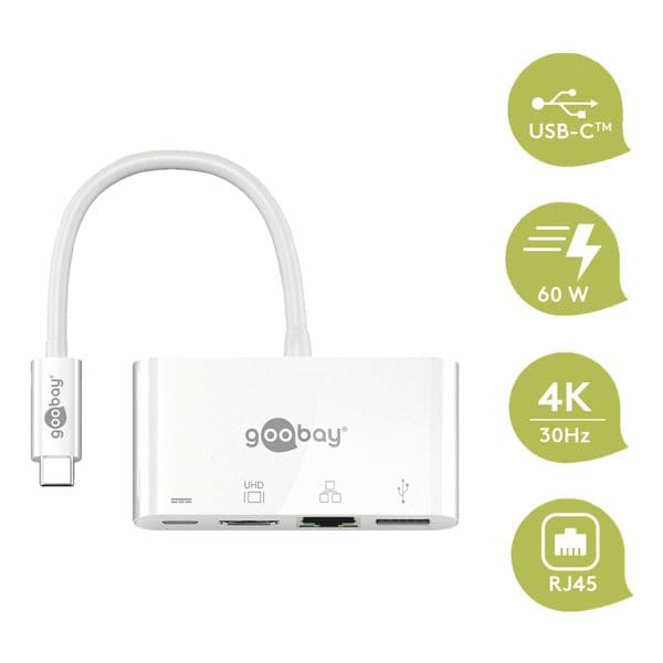 USB-C Multiport Adapter HDMI / USB-A / LAN