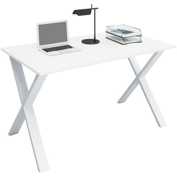 Bureau »Lona« 140/50 cm X-voet onderstel wit
