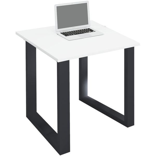 Bureau »Lona« 80/80 cm beugel-voet-onderstel zwart