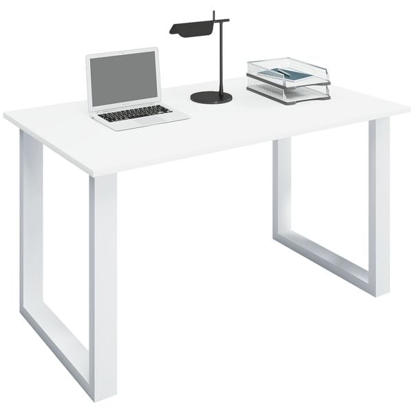 Bureau »Lona« 110/80 cm beugel-voet-onderstel wit
