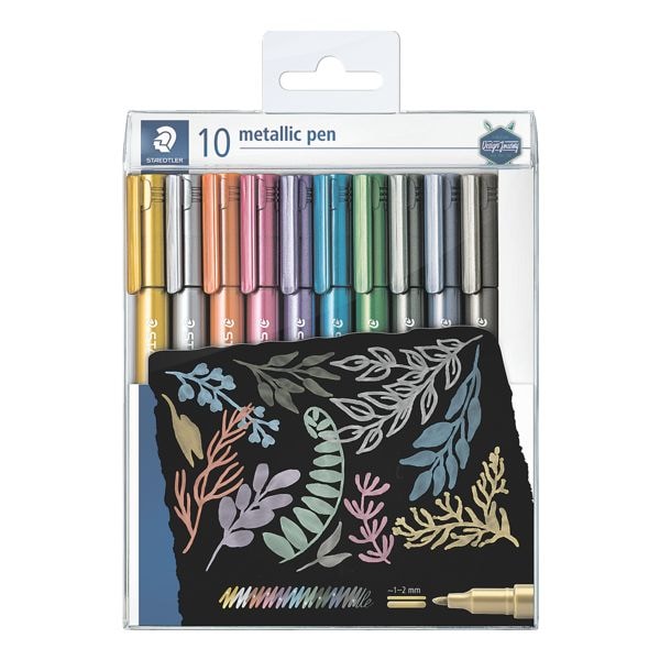 Set van 10 pennen »Metallic pen«