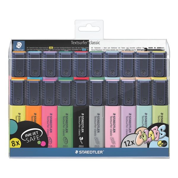 Set van 20 markeerstiften »Textsurfer classic«