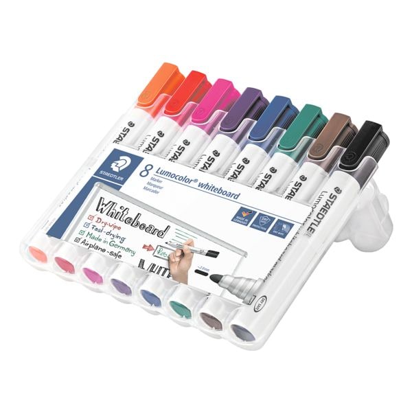 Pak met 8 whiteboardmarkers »Lumocolor 351 WP8«