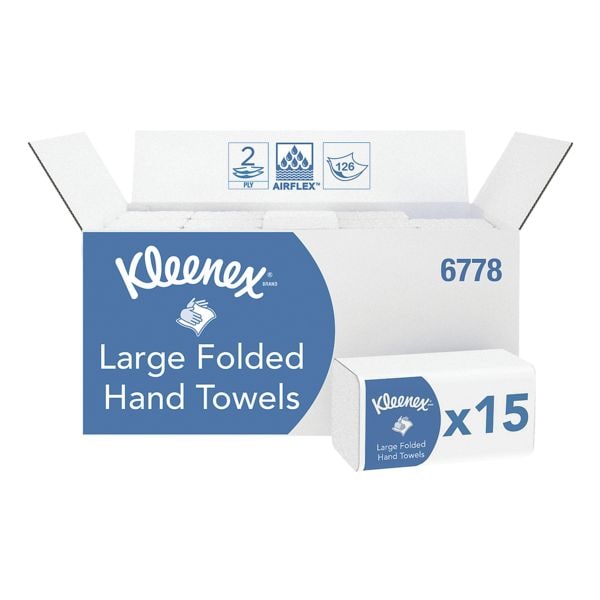 Papieren handdoeken »Interfold« 2-laags Z-vouw 1860 stuks