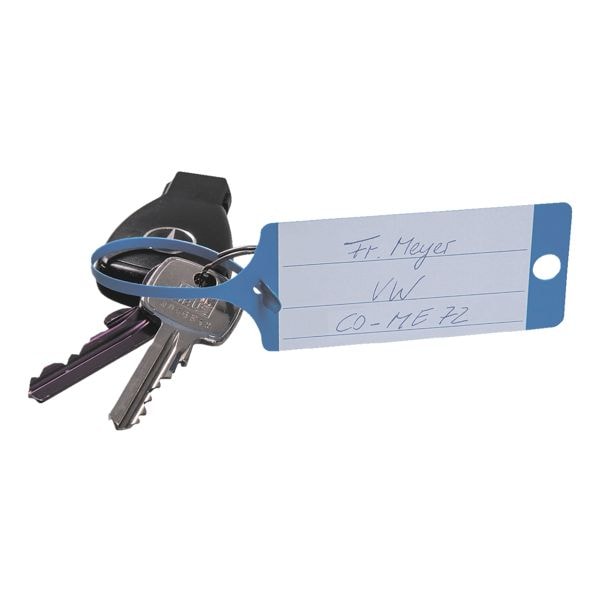 5x pak met 100 PP-sleutelhangers - neutrale uitvoering