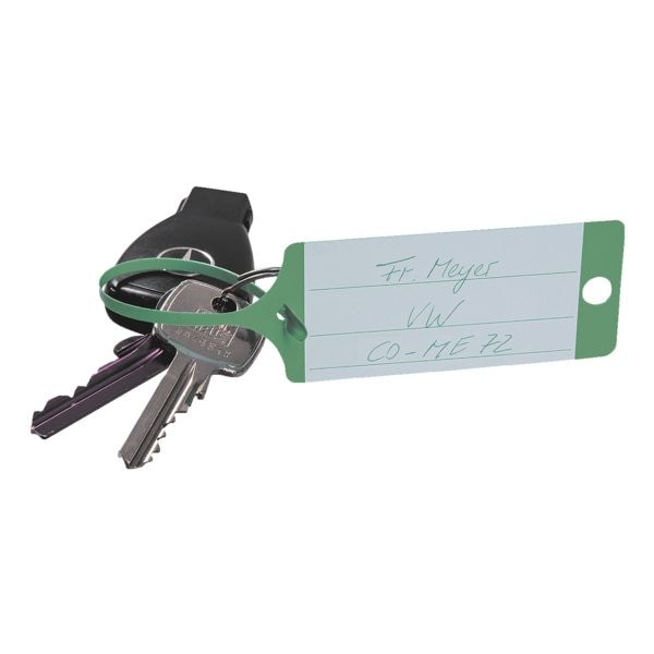5x pak met 100 PP-sleutelhangers - neutrale uitvoering