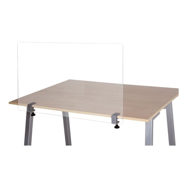 Nies- en spuugbescherming frameloos hygiënewand acrylglas met klemhouders 62 x 7