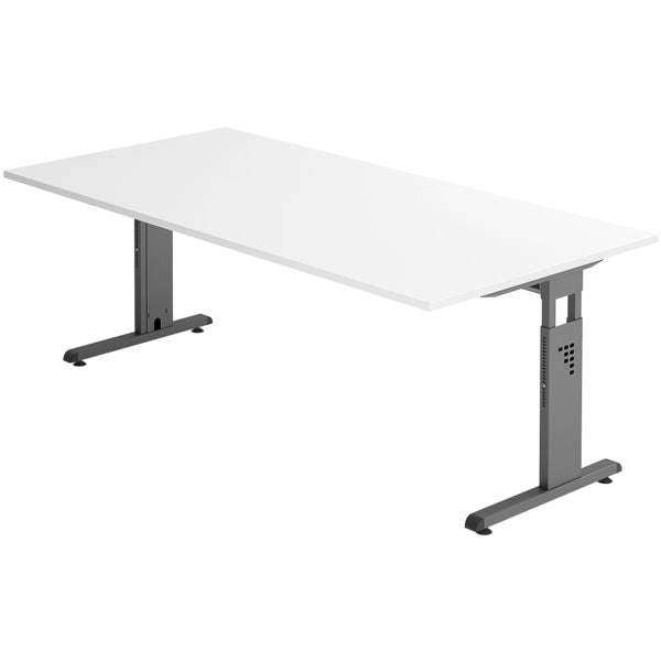 Bureau »O-Line« 200/100 cm onderstel antraciet