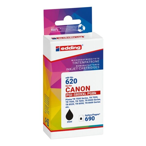 Inktpatroon vervangt Canon »PGI-580XXL BK«