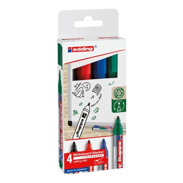 Set van 4 whiteboardmarkers »360«