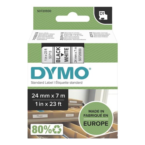 D1-labeltape 24 mm x 7 m