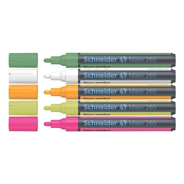 Verpakking van 5 »Maxx 265« krijtmarkers