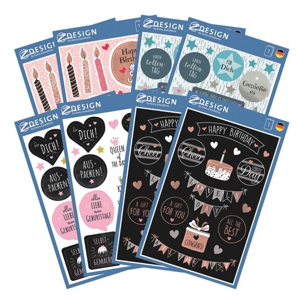 Stickerset »Verjaardag«