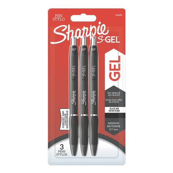 Pak met 3 gel rollerbalpennen »S-gel« 0,7 mm