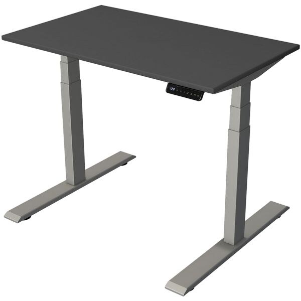 In hoogte verstelbare tafel (elektrisch) »Smart Office« 100/60 cm zilver T-poot
