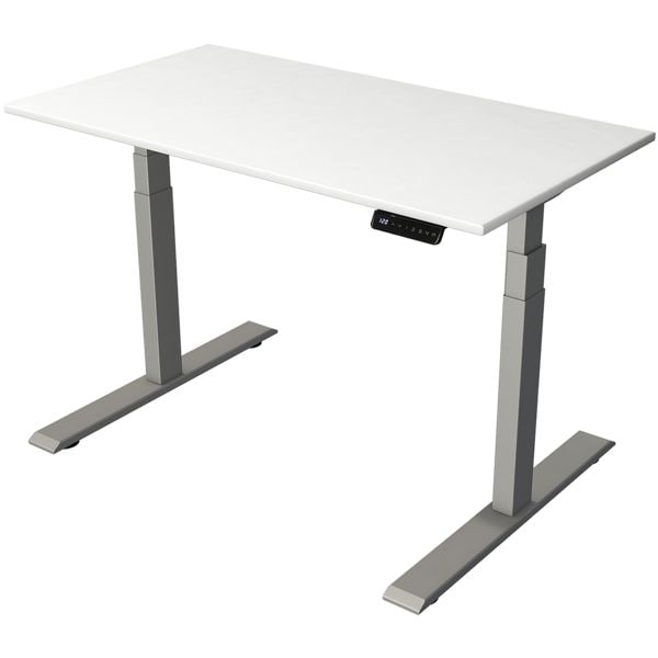 In hoogte verstelbare bureau (elektrisch) »Smart Office« 125/65 cm zilver T-poot