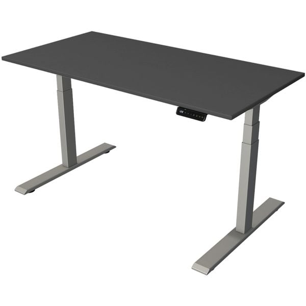 In hoogte verstelbare bureau (elektrisch) »Smart Office« 140/70 cm zilver T-poot