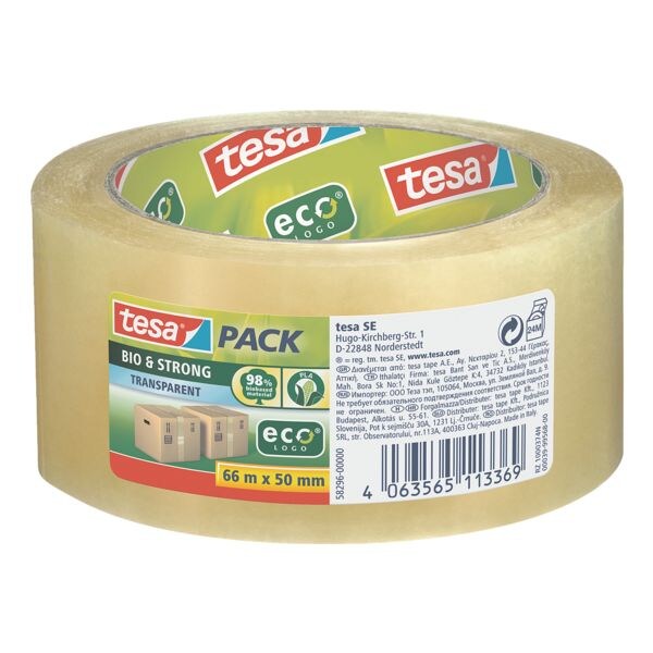 Verpakkingstape »tesapack Bio & Sterk« 50 mm / 66 m 58296