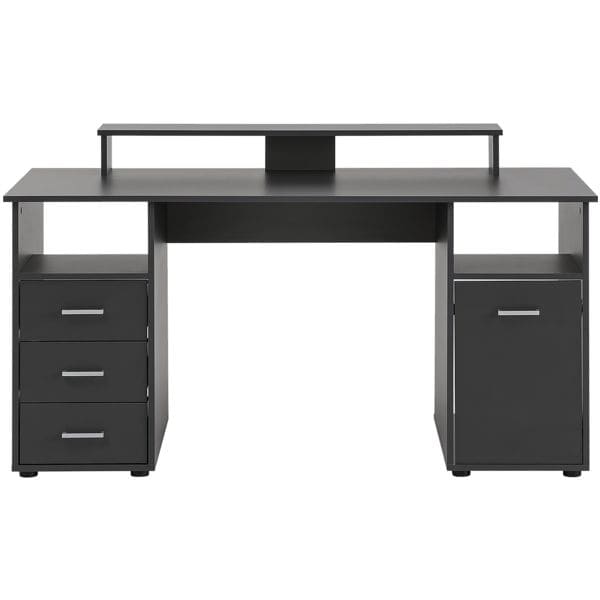 Bureau »Niels« 150 cm met beeldschermopzetstuk en vakken