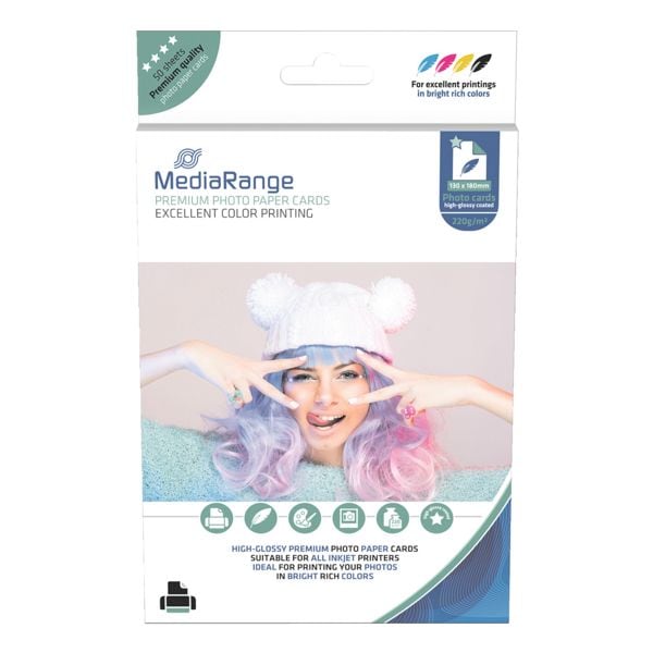 Fotopapier kaarten 130 x 180 mm »MRINK114« 220 g/m² 50 bladen