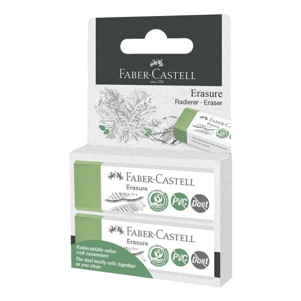 Set van 2 kunststof gummen »Erasure PVC-free & Dust-free«