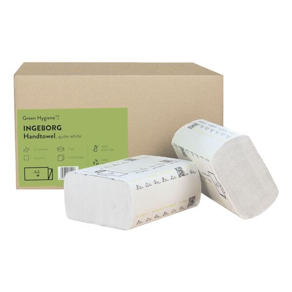 Recycling-vouwdoekjes »Ingeborg« I-vouw 3000 stuks in totaal