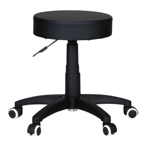 In hoogte verstelbare kruk om te zitten of als voetensteun Imitatieleer