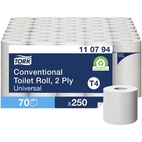 Toiletpapier »Universal - 2-laags«, wit - 70 kleine rollen (7 pakjes van 10 roll