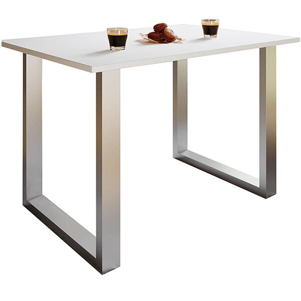 Bureau »Xona« 140/50 cm zilveren beugelpootframe