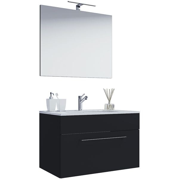 Wastafel »Badinos« met 1 lade 80 cm incl. spiegelkast en wastafel