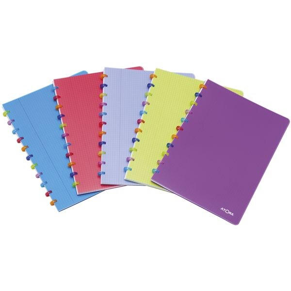 Pak met 10 schriften »Tutti Fruit Rings« A4 gelinieerd