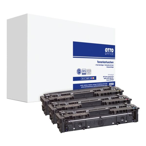 Tonerpatronen set vervangt HP »CF541A/542A/543A« No. 203A