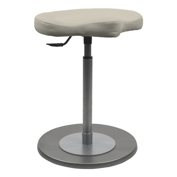 Pendelkruk stahulp »myERGOSIT« taupe stalen onderplaat microvezel Santiago