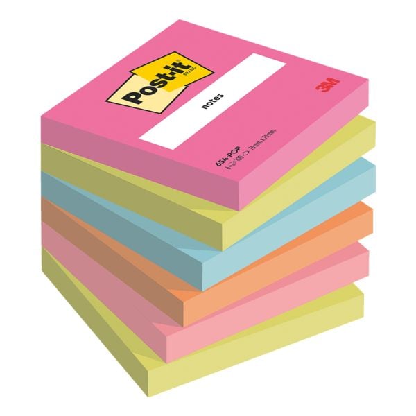 6 blokken herkleefbare notes »Poptimistic Collection«