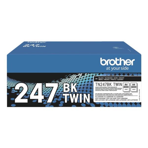 Dubbelpak jumbo toner »TN-247BK«