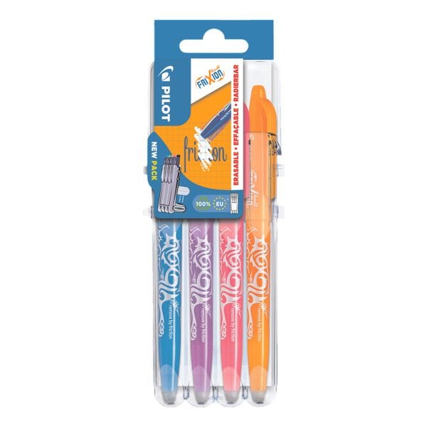Etui van 4 rollerbalpennen »FriXion Ball 07« Set2Go - SKL/PU/CP/AO