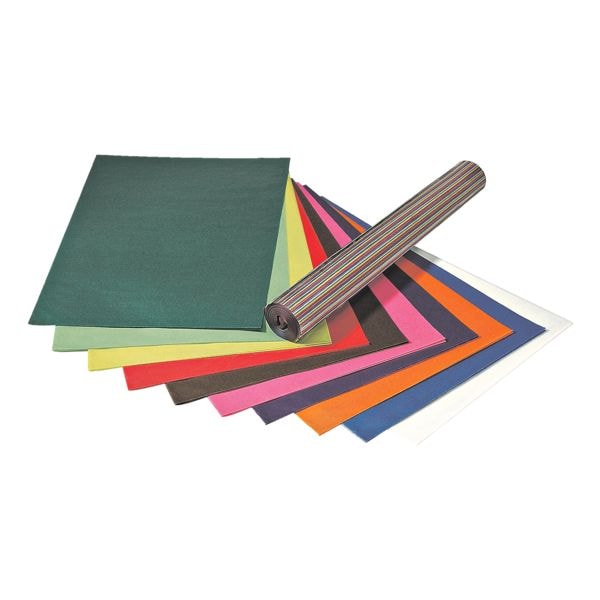 Transparant papier 42 g/m² 10 kleuren 50 x 70 cm 100 bladen