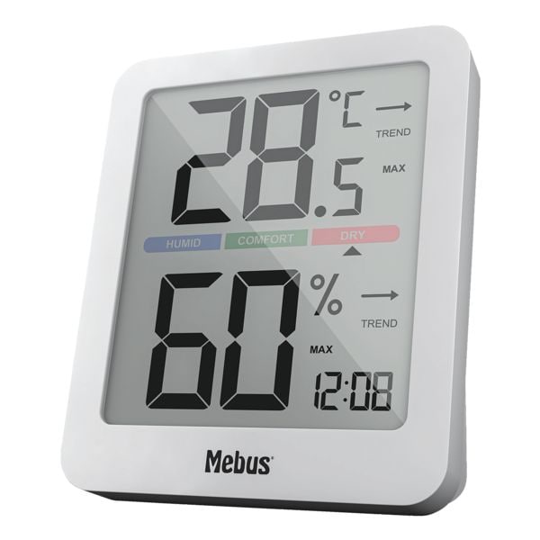 Digitale thermo-/hygrometer - wit
