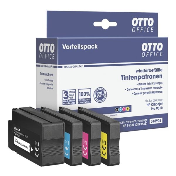 Inktset vervangt HP »3YP35AE« nr. 963XL BKCMY