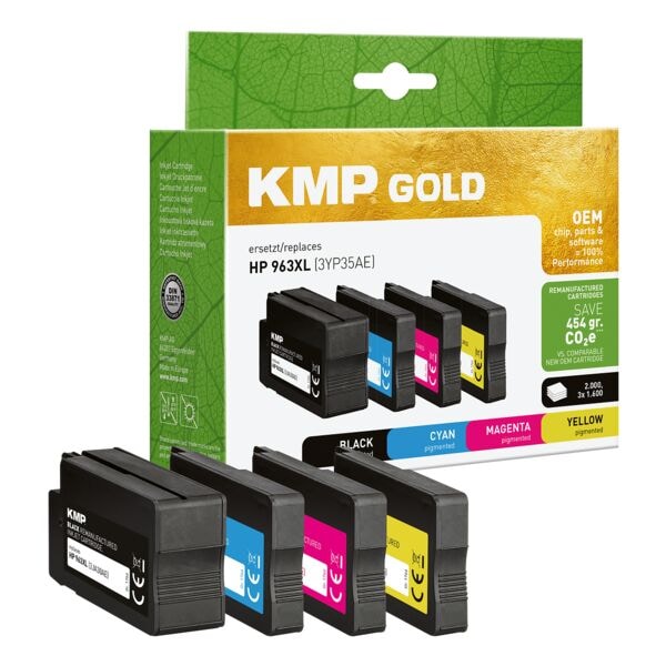 Pak van 4 inktset vervangt Hewlett Packard »3YP35AE« Nr. 963XL