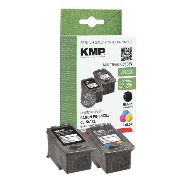 Inktpatroonset vervangt Canon »PG-560XL / CL-561XL«