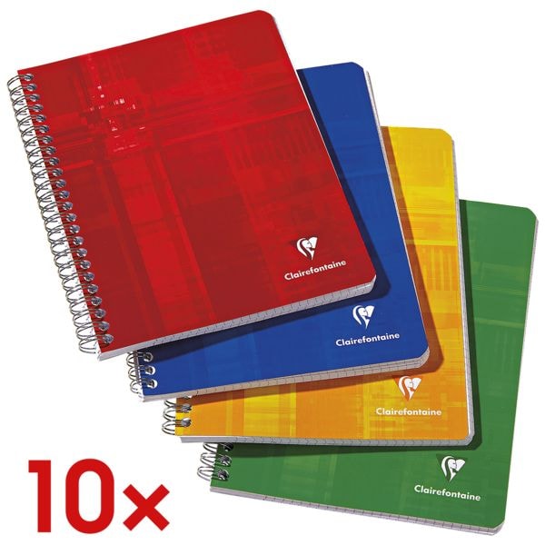 10x college-notitieblok »Matris« A5 geruit