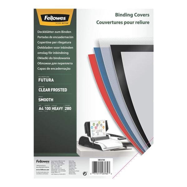 100 transparante dekbladen A4 »Futura« 280 µm PP mat