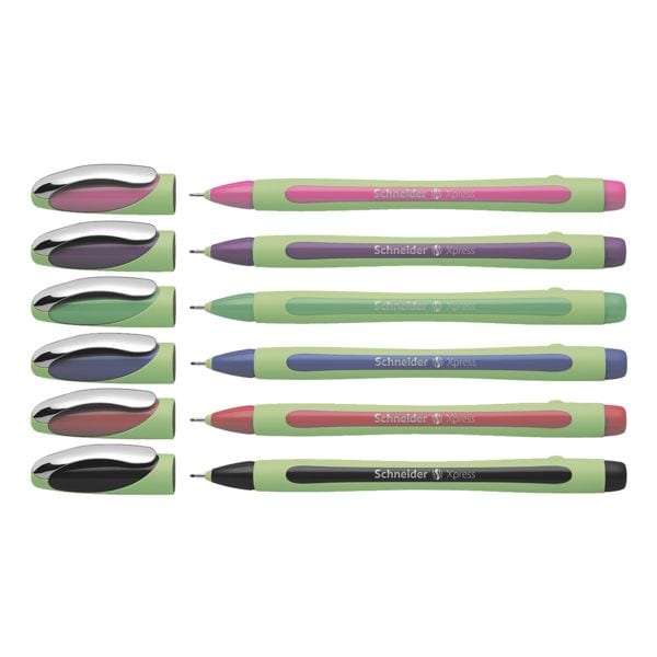 6x fineliner »Xpress« 0,8 mm in 6 kleuren