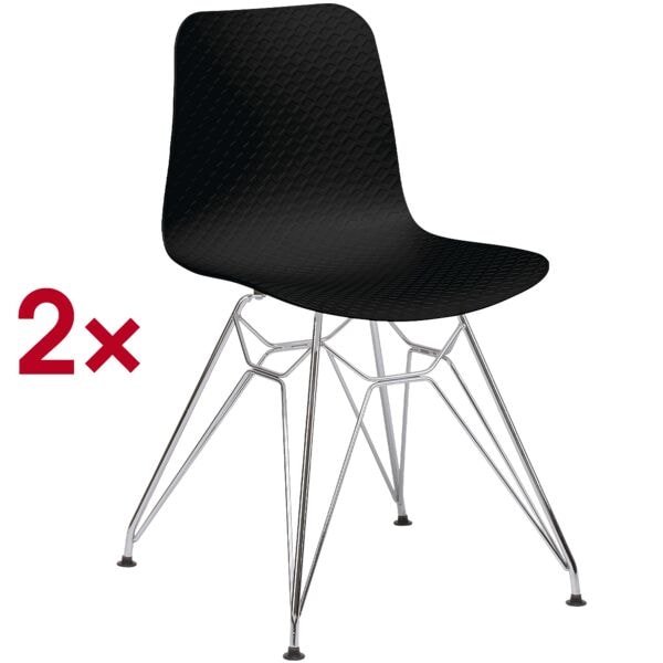 Set van 2 bezoekersstoelen »Uxsteel 1«
