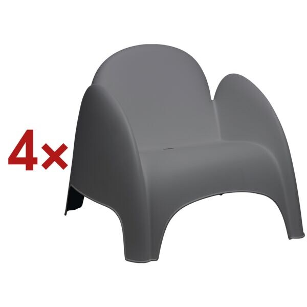 Set van 4 fauteuils »Dumbo«